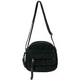 Aufona Cute Crossbody Bag Purse for Women, Corduroy Kawaii Shoulder Bag Aesthetic Small Wallet Bag