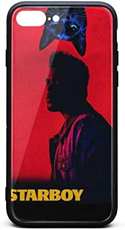 iPhone 7 Plus/iPhone 8 Plus Case The-Weeknd-Wallpaper-Awesome- Shock Absorption Slim Soft TPU Protective for iPhone 7 Plus/iPhone 8 Plus