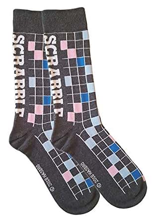 Amazon.com: Scrabble Word Tile Board Game Men's Novelty Crew Socks