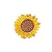 Qingxi Charm 20pcs Yellow Sunflower Sewing on/Iron on Embroidered Patches Clothes Dress Hat Pants Shoes Curtain Sewing Decorating DIY Craft Embarrassment Applique Patches (Yellow Sunflower 20pcs)