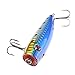 A-SZCXTOP Fishing Lures Topwater Floating Popper Poper Lure Hooks Bait Bass Crankbait