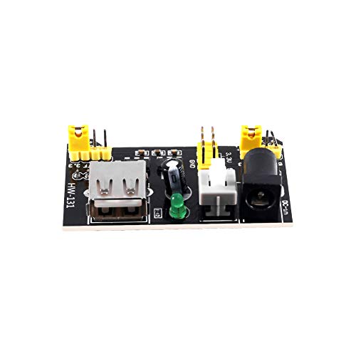 Aoicrie 10PCS 3.3V 5V Power Supply Module for MB102 102 Prototype Breadboard DC 6.5-12V or USB Power Supply Module
