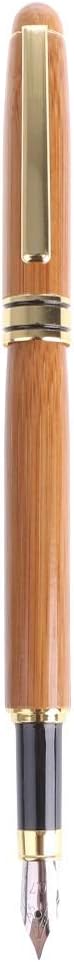 Baiyao Luxury Bamboo Fountain Pen Handcrafted Calligraphy Art Fountain Pen Set Chisel-Pointed Nib(0.7mm-3.0mm) Writing Gothic Pen for Business Student Gift