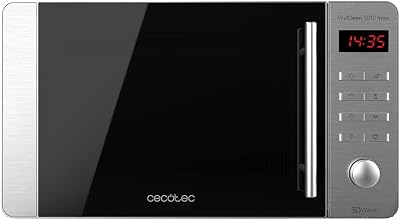 Micro-ondes avec gril ProClean 5110 Inox. Capacité de 20 L, Revêtement Ready2Clean, 700 W de Puissance, Gril 800 W, 5 Niveaux de Fonctionnement, 8 Programmes, Minuterie 60 minutes, Écran LED.