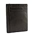 Andar RFID Minimalist Front Pocket Wallet - Made of Classy Full Grain Leather (Black)