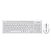 ARION Rapoo 8200P Multimedia Wireless Keyboard and Mouse 2-in-1 Combo for Laptops Desktops PC - WHITE