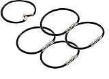 Lucky Line 5" Flex-O-Loc Cable Key Ring, Galvanized