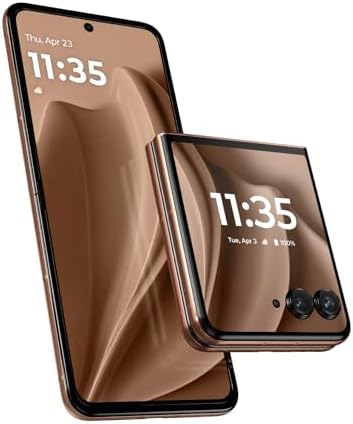 Motorola Razr+ 2025 | Unlocked | Made for US 12/256GB | 50MP Camera | Pantone Mocha Mousse