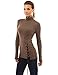 PattyBoutik Women's Turtleneck Lace Up Tunic