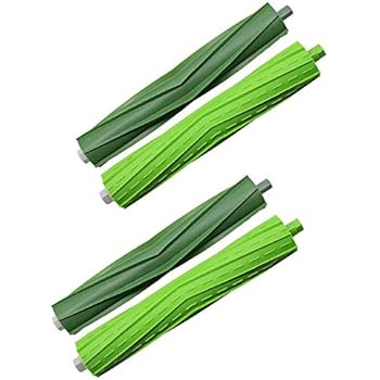 BBT BAMBOOST Rubber Replacement Brushes Fit for iRobot Roomba i7 i7+ E5 E6 E7 Vacuum Cleaner Accessories, 2 Set