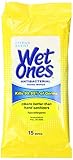Wet Ones Antibacterial Hand Wipes Travel Pack, 15-Count (Pack of 12)