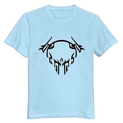Warframe Stratos Emblem Logo 100% Cotton SkyBlue T Shirts For Mens Size XXL