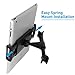 Macally Car Headrest Mount for Phone & Tablet Holder with 360° Secure Cradle for Apple iPad Mini Air iPhone Xs XS Max XR X 8 Plus, Samsung Galaxy Tab Tablets Phones, Nintendo Switch & Kindle Fire etc
