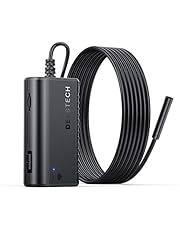 DEPSTECH Wireless Endoscope, IP67 Waterproof WiFi Borescope Inspection 2.0 Megapixels HD Snake Camera for Android and iOS Smartphone, iPhone, Samsung, Tablet -Black(11.5FT)
