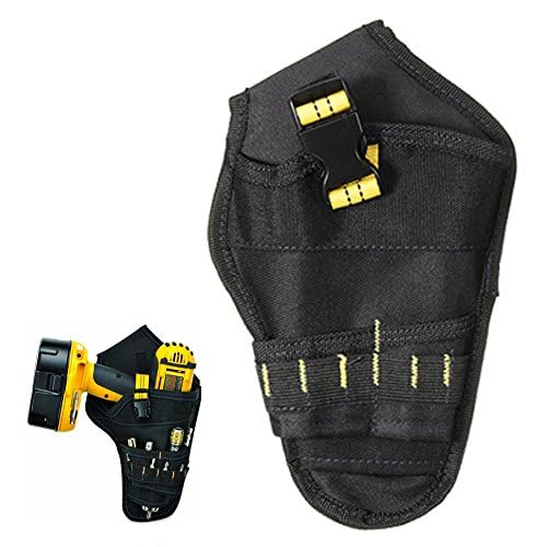 Heavy-Duty Impact Driver Holster,Impact Driver Holster Drill Holster for Tools and Drill Bits(Black)