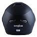 1Storm Motorcycle Street Bike Modular/Flip up Dual Visor/Sun Shield Full Face Helmet Matt Black