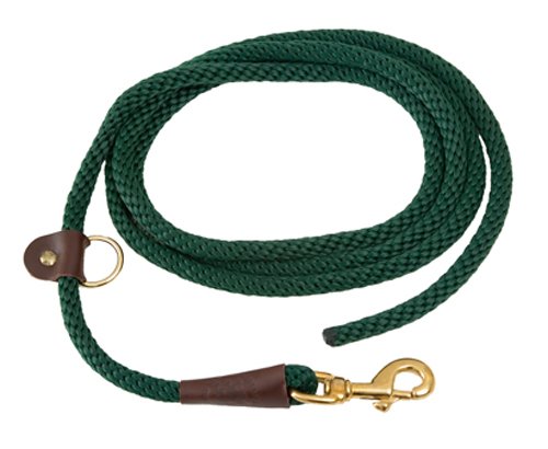 Mendota Products EZ Trainer Dog Lead/Leash, Hunter Green, 3/8-Inch x 8-Feet