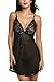 Avidlove Women Lingeries Sequin Babydoll Lace Outfits See-through Night Dress Black XXL
