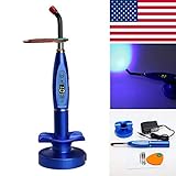 Global-Dental 5W Wireless Cordless LED Light Lamp 1500mw/cm with Tip Blue