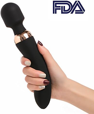 Cordless Wand Massager Handheld - APRIL 14TH Strongest Therapuetic Vibrating Power, Best Rated For Travel, Magic Stress Away, Perfect For Muscle Aches And Personal Sports Recovery, USB DUAL VIBRATION