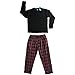 Men's 2 PC Thermal Top & Fleece Lined Pants Pajamas Set