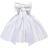 6M-8T Baby Girl Big Bowknot Birthday Pageant Dress Toddler Party Tutu Gown Baptism Dresses