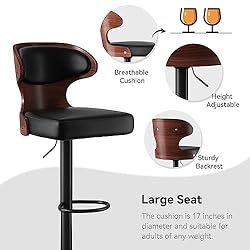 Nalupatio Bar Stools Set of 4 Seat Adjustable