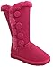 Girl's kids Lovely 4-Buttons Fur-Lined Snow Warm Winter Knee High Boots