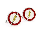 The Flash Men's Wedding Cufflinks Round Shape Metal French Wedding Shirt Cuff Buttons