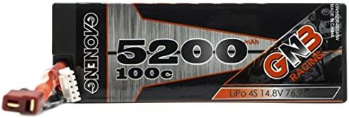 GNB 5200mah 4s 14.8v 100c wired Lipo Battery Hard Case with Universal Plug