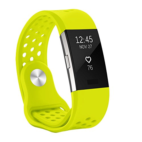 Hanlesi Fitbit Charge 2 Bands , Replacement Fitness Accessory Silicone Wristband Fashion Colorful Sport Strap