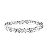 Bracelets,Women’s Bracelets CDE Tennis Bracelets Made with Swarovski Crystals for Women Mother's Day Gifts Bracelet Platinum Plated Anniversary Jewelry Gifts