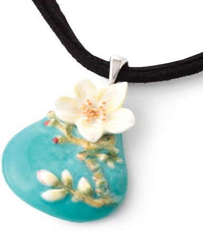Franz Porcelain Collection Van Gogh Almond Flowers Necklace
