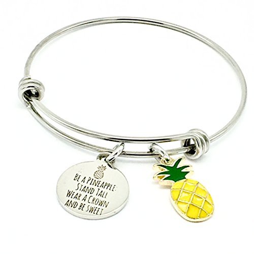 40 Of The Best Pineapple Gifts Pineapple, Tropical Inspirational Gifts Bangle Bracelet