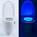 ILLUMILITE Toilet Seat Lights with 8-Color Changes,Led Motion Activated Sensor Toilet Night Light(Battery-Operated)