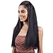 Model Model Synthetic Hair Wig Oval Part Straight (1B)