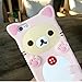 Funermei Pink Bear Case for iPhone 8 Plus/7 Plus /6/6S Plus,Silicone 3D Cartoon Animal Cover,Kids Girls Cool Fun Cute Cases,Kawaii Soft Gel Rubber Unique Character Funny Protector for iPhone 8Plus