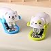 SToC Cute Cartoon Mini Desktop Stapler with Staples - White and Blue Dog