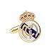 Real Madrid Cufflinks Madrid FC Logo Cuff-links with Velvet Gift Box