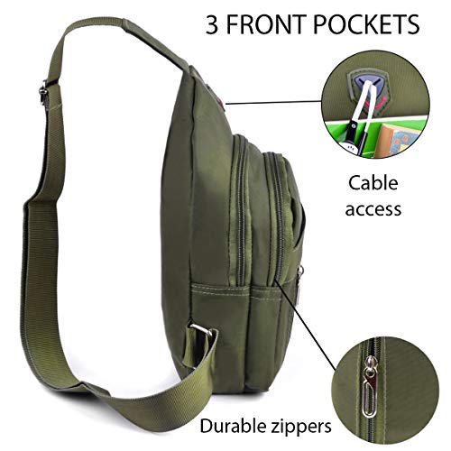 Westend Crossbody Nylon Sling Bag Backpack with Adjustable Strap Pricepulse