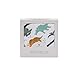 Little Unicorn Cotton Hooded Towel & Wash Cloth Set - Dino Friends, Blue, Green, Navy