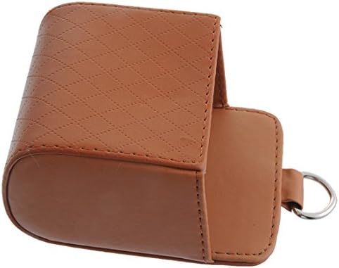 Aelegant 98.54.5cm 1Pc Brown Car Mobile Phone Bag Box Orginizer