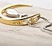 S.Leaf Cat Moon Necklace Sterling Silver Cat and Moon Collar Necklace (Silver and Gold)