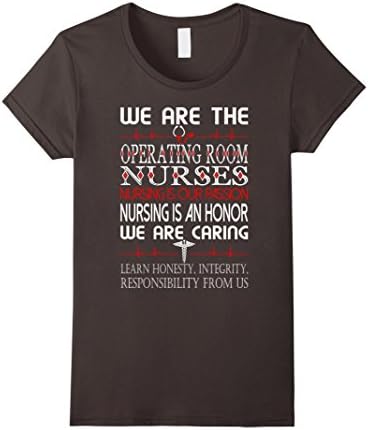 Womens We Are The Caring Operating Room Nurses Tshirt Small Asphalt