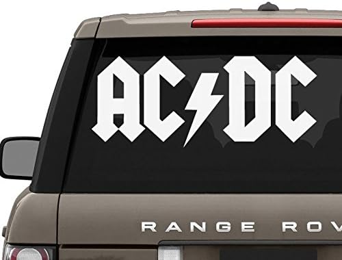 ACDC Rock Band 6" Wide Decal Sticker for Cars Laptops Tablets Skateboard - Black