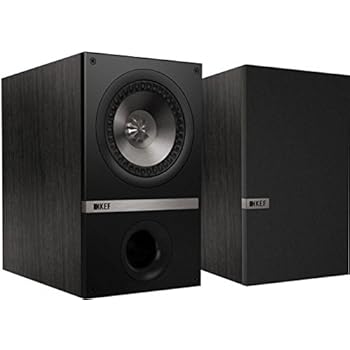 KEF Q100 Bookshelf Loudspeakers - Black Oak (Pair)