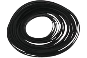 Koatukys 4mm thickness flat Mixed package 40-135mm Length for Cassette Tape Machine Recorder Rubber Belt Repair Maintenance - Black (50/Pack)