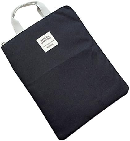 Convenient A4 Document Organizer Bag Tote Holder iPad Bag Case Waterproof Roomy Bag for Men Women (black)