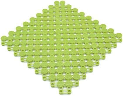 4-Pack Pet Mat for Bunny Rabbit Cage, 9.5 x 9.5 Inches Per Piece Plastic Feet Pad Water Leak Holder in Cages Bunny Dutch Pig Guinea Pigs Mats, Work Most Fine for Smaller Breeds (Green)