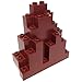 Lego Parts: Mountain Brick 3 x 8 x 7 Rock Panel Triangular (LURP) (Reddish Brown)